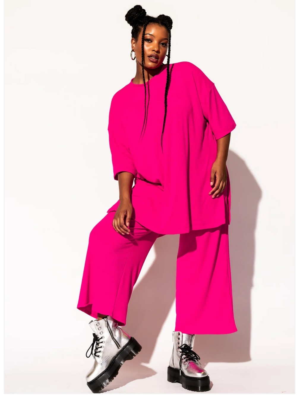 DRESSED IN LALA | Alex Ribbed Playsuit Pants